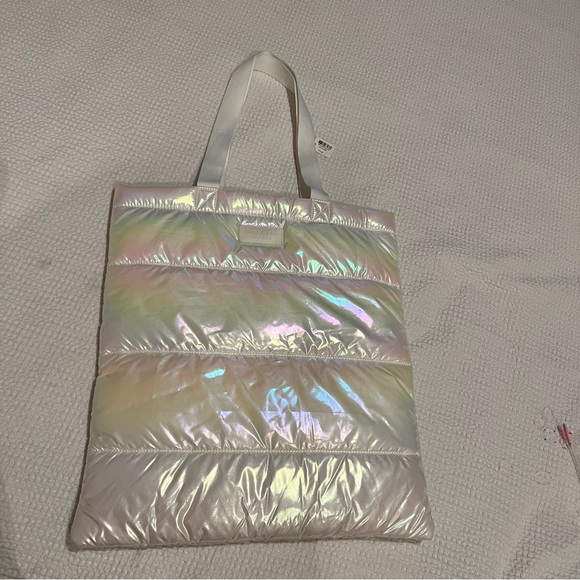 Bath & Body Works Cream Quilted Tote Bag - Picture 2 of 5